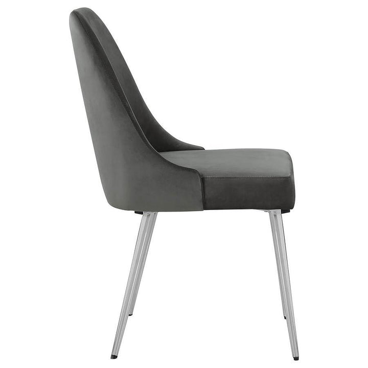 Cabianca - Upholstered Dining Side Chair (Set of 2) - Gray Chair Set modern furniture Contempo Furniture