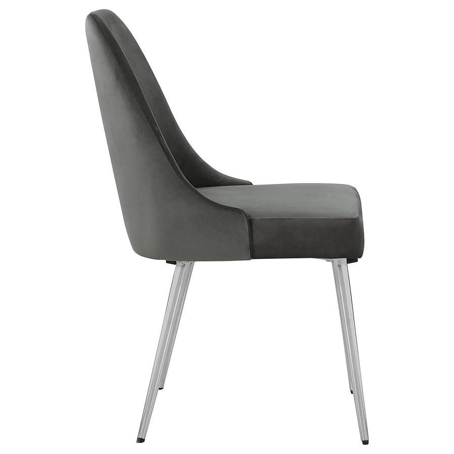Cabianca - Upholstered Dining Side Chair (Set of 2) - Gray Chair Set modern furniture Contempo Furniture
