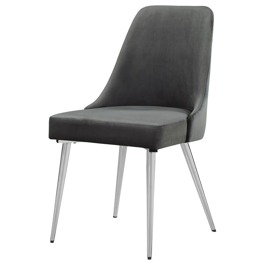 Cabianca - Upholstered Dining Side Chair (Set of 2) - Gray Chair Set modern furniture Contempo Furniture