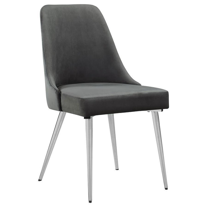 Cabianca - Upholstered Dining Side Chair (Set of 2) - Gray Chair Set modern furniture Contempo Furniture