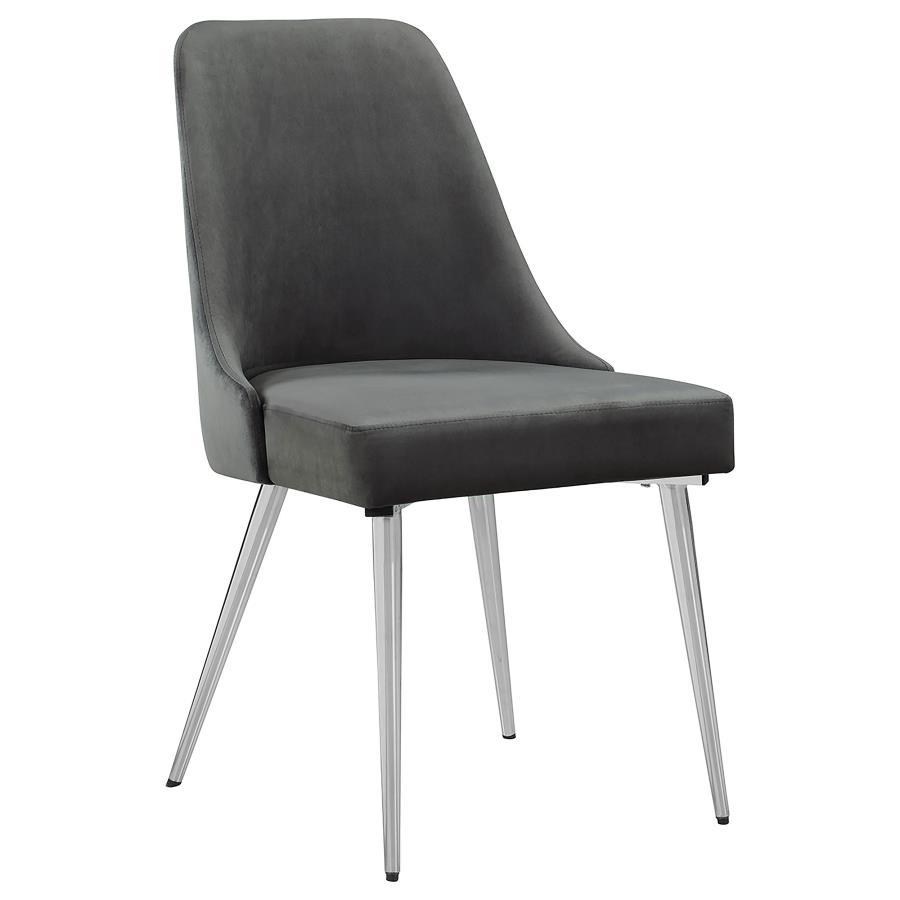Cabianca - Upholstered Dining Side Chair (Set of 2) - Gray Chair Set modern furniture Contempo Furniture