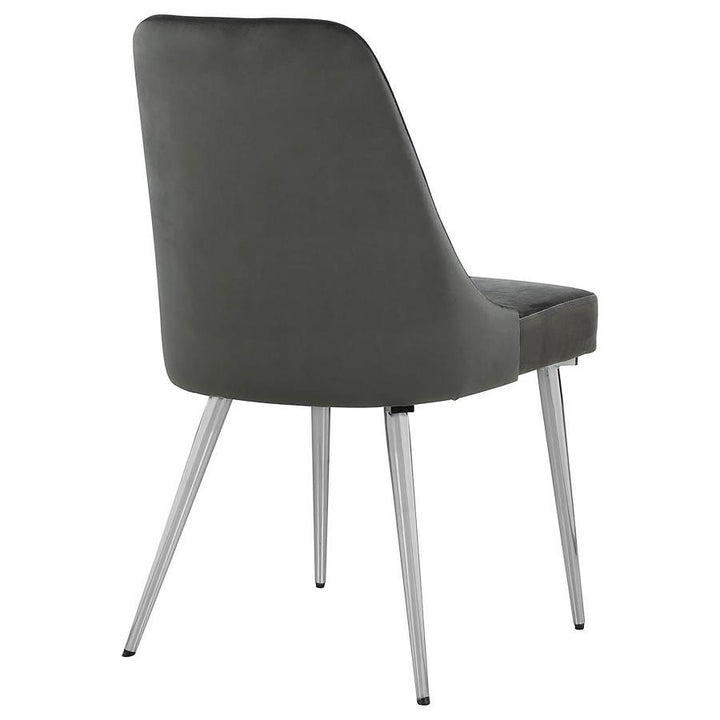 Cabianca - Upholstered Dining Side Chair (Set of 2) - Gray Chair Set modern furniture Contempo Furniture
