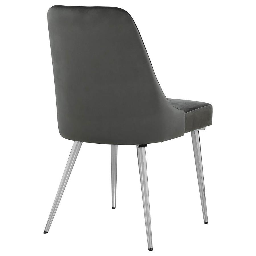 Cabianca - Upholstered Dining Side Chair (Set of 2) - Gray Chair Set modern furniture Contempo Furniture