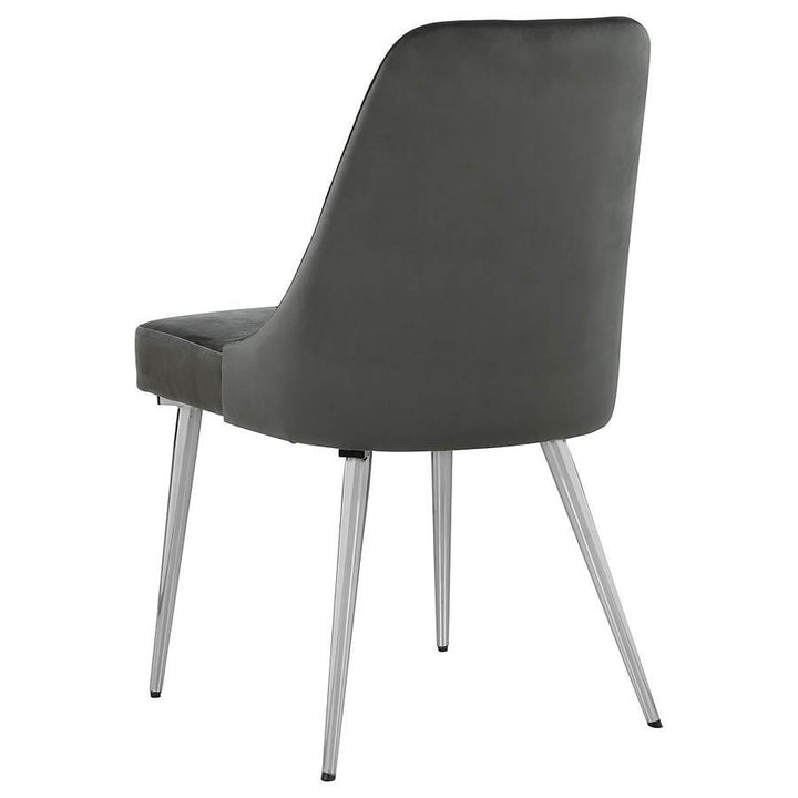 Cabianca - Upholstered Dining Side Chair (Set of 2) - Gray Chair Set modern furniture Contempo Furniture