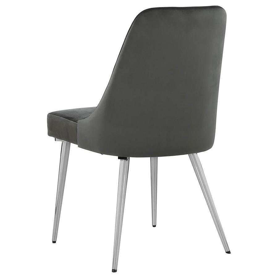 Cabianca - Upholstered Dining Side Chair (Set of 2) - Gray Chair Set modern furniture Contempo Furniture