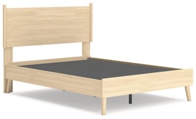 Cabinella Full Platform Panel Bed - Beige Panel Bed modern furniture Contempo Furniture