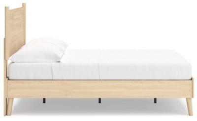 Cabinella Full Platform Panel Bed - Beige Panel Bed modern furniture Contempo Furniture
