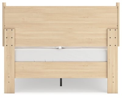 Cabinella Full Platform Panel Bed - Beige Panel Bed modern furniture Contempo Furniture