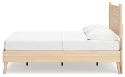 Cabinella Full Platform Panel Bed - Beige Panel Bed modern furniture Contempo Furniture