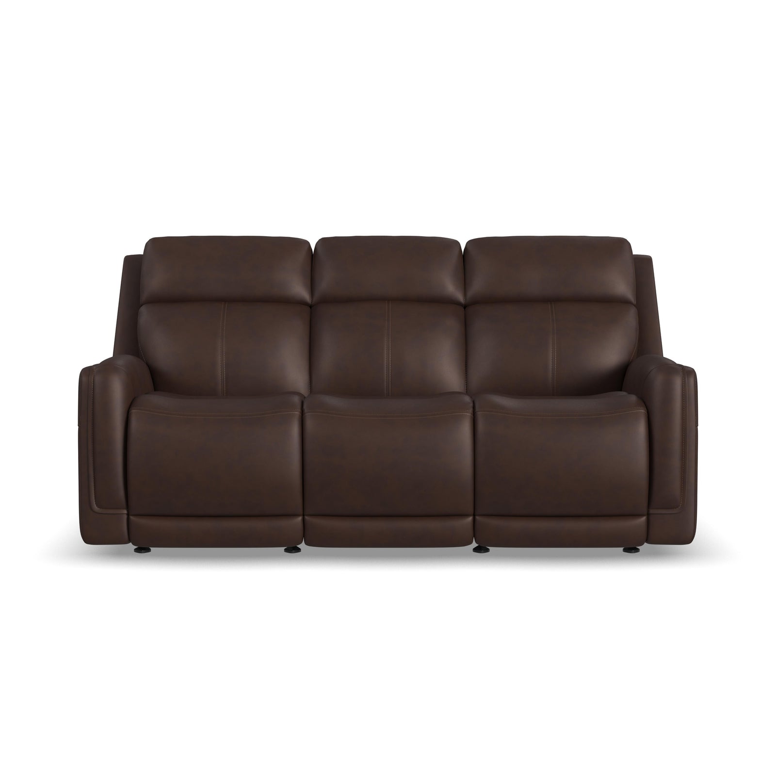 Flexsteel 1158-63GL-94671 Alister  Power Gliding Sofa With Power Headrests & Lumbar  Burnt Umber