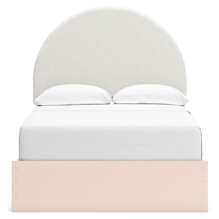 Wistenpine - Full Upholstered Panel Bed With Side Storage - Blush by Ashley Furniture product image