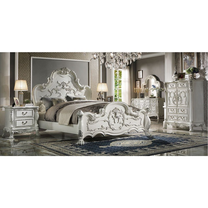 Dresden - Eastern King Bed - Bone White