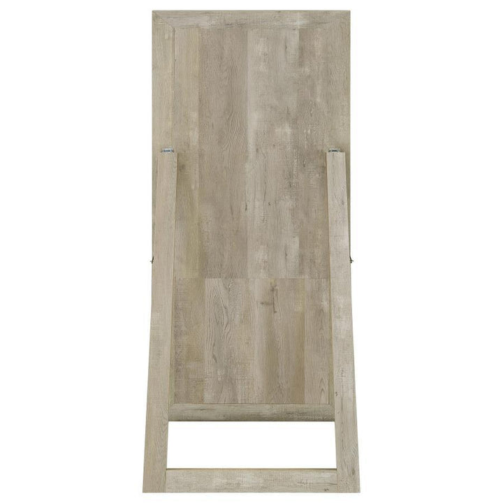 Cadence - Tempered Glass Full Length Mirror - Gray Washed Oak Floor Mirror modern furniture Contempo Furniture