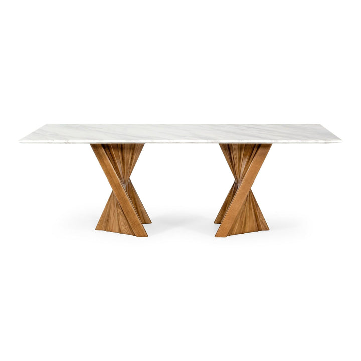 Cadence - Modern Walnut &amp; Marble Dining Table