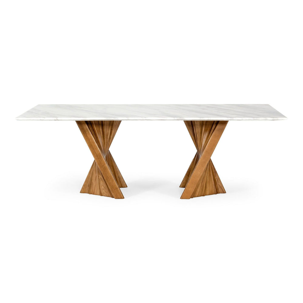 Cadence - Modern Walnut & Marble Dining Table