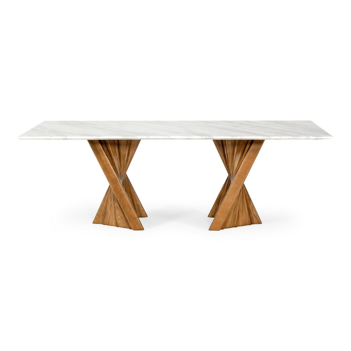 Cadence - Modern Walnut & Marble Dining Table