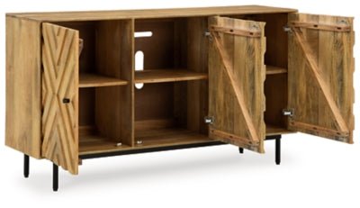 Cadewick Accent Cabinet - Light Brown Accent Cabinet modern furniture Contempo Furniture