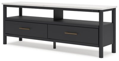 Cadmori 72" TV Stand - Black TV Stand modern furniture Contempo Furniture