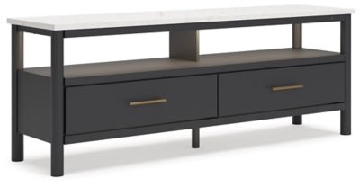 Cadmori 72" TV Stand - Black TV Stand modern furniture Contempo Furniture