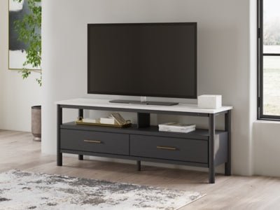 Cadmori 72" TV Stand - Black TV Stand modern furniture Contempo Furniture