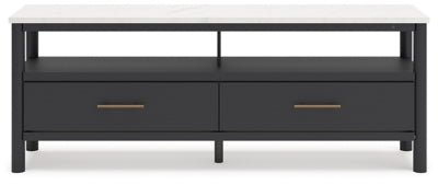 Cadmori 72" TV Stand - Black TV Stand modern furniture Contempo Furniture