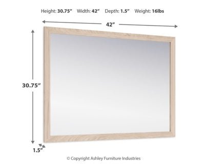 Cadmori Bedroom Mirror - Beige Mirror modern furniture Contempo Furniture