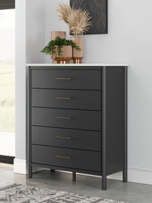 Cadmori Chest of Drawers - Black Accent Chest modern furniture Contempo Furniture
