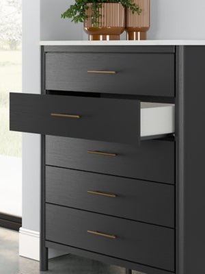 Cadmori Chest of Drawers - Black Accent Chest modern furniture Contempo Furniture