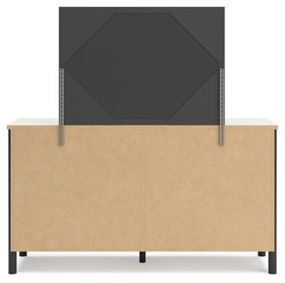 Cadmori Dresser and Mirror - Black Dresser & Mirror modern furniture Contempo Furniture