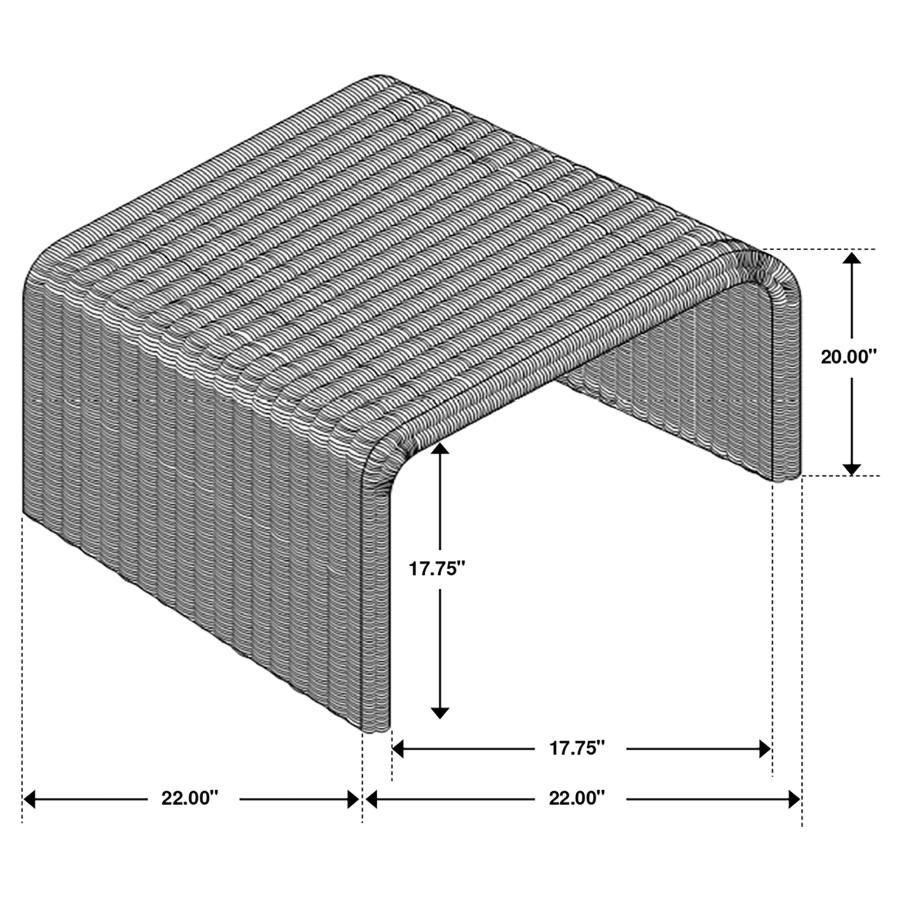 Cahya - 2 Piece Rattan Coffee And End Table Set - Natural Coffee Table Set modern furniture Contempo Furniture