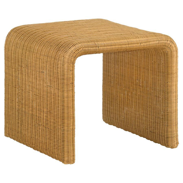 Cahya - 3 Piece Rattan Coffee And End Table Set - Natural Coffee Table Set modern furniture Contempo Furniture
