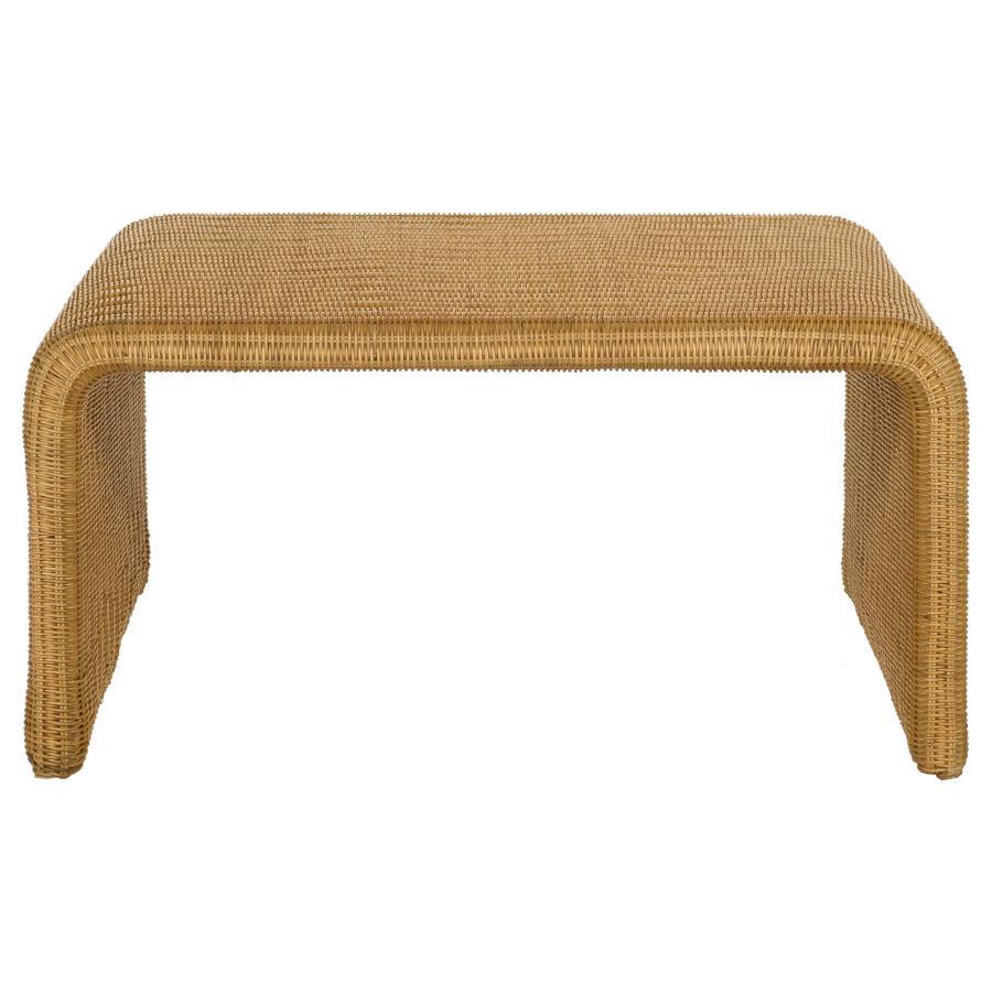Cahya - 3 Piece Rattan Coffee And End Table Set - Natural Coffee Table Set modern furniture Contempo Furniture