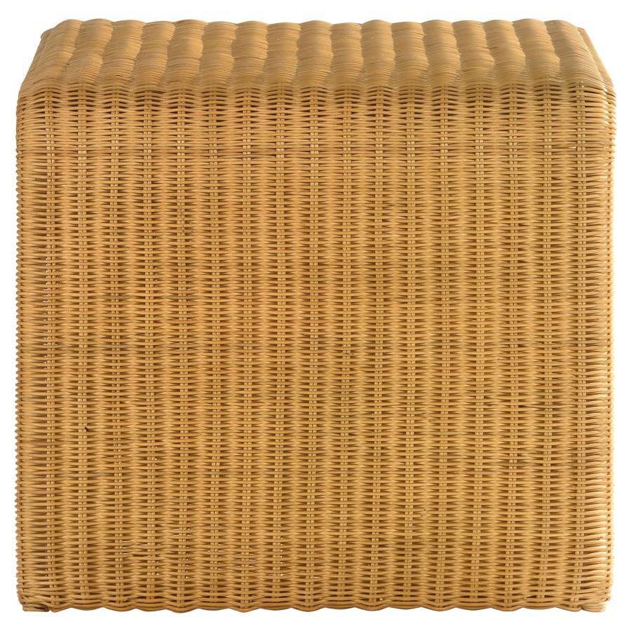 Cahya - Square Woven Rattan End Table - Natural End Table modern furniture Contempo Furniture
