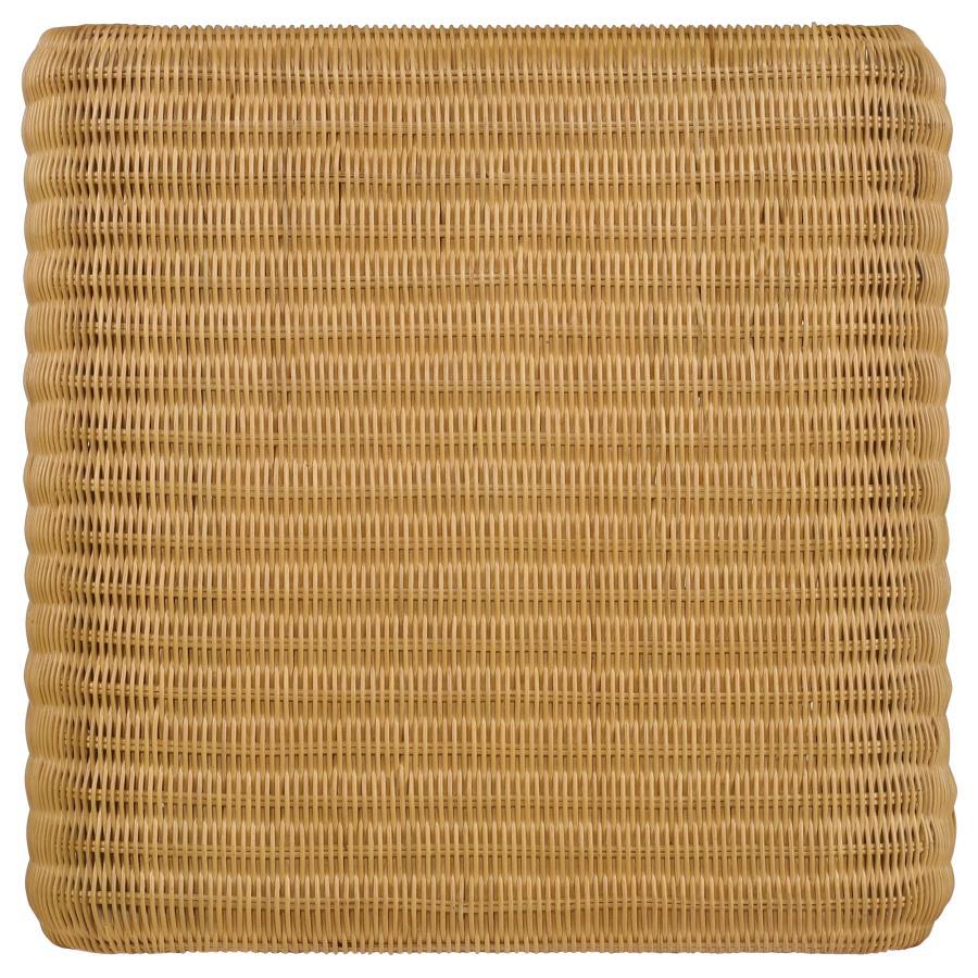 Cahya - Square Woven Rattan End Table - Natural End Table modern furniture Contempo Furniture