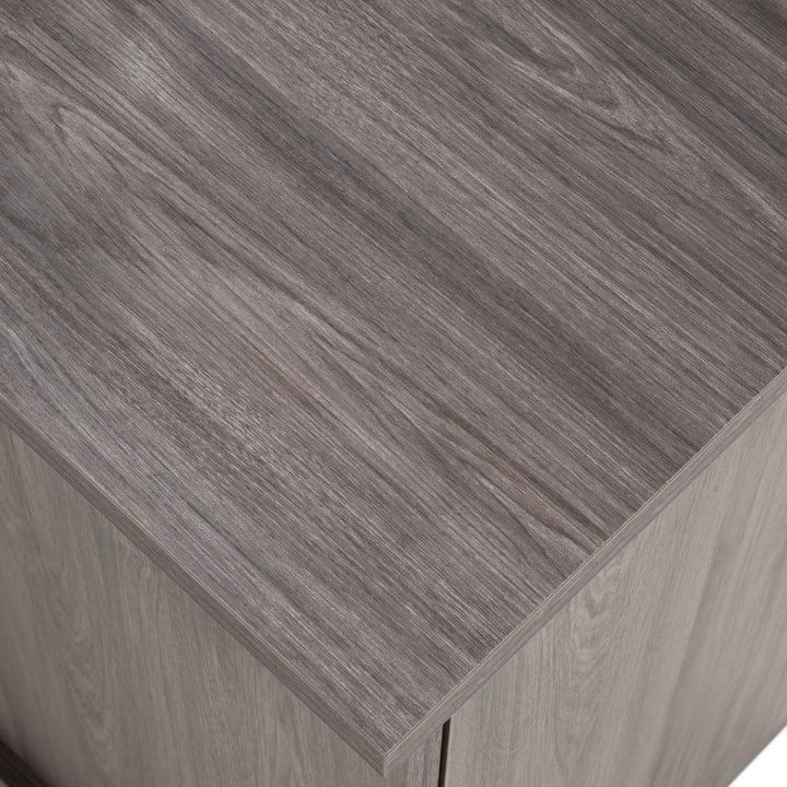 Cairo - Modern Grey Elm and White/Grey Marble Pattern Buffet