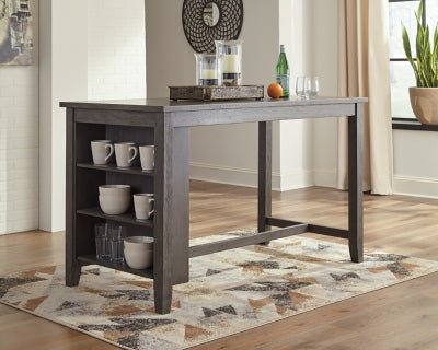 Caitbrook Counter Height Dining Table - Gray Counter Table modern furniture Contempo Furniture