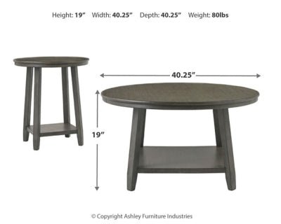 Caitbrook Table (Set of 3) - Gray Table Set modern furniture Contempo Furniture
