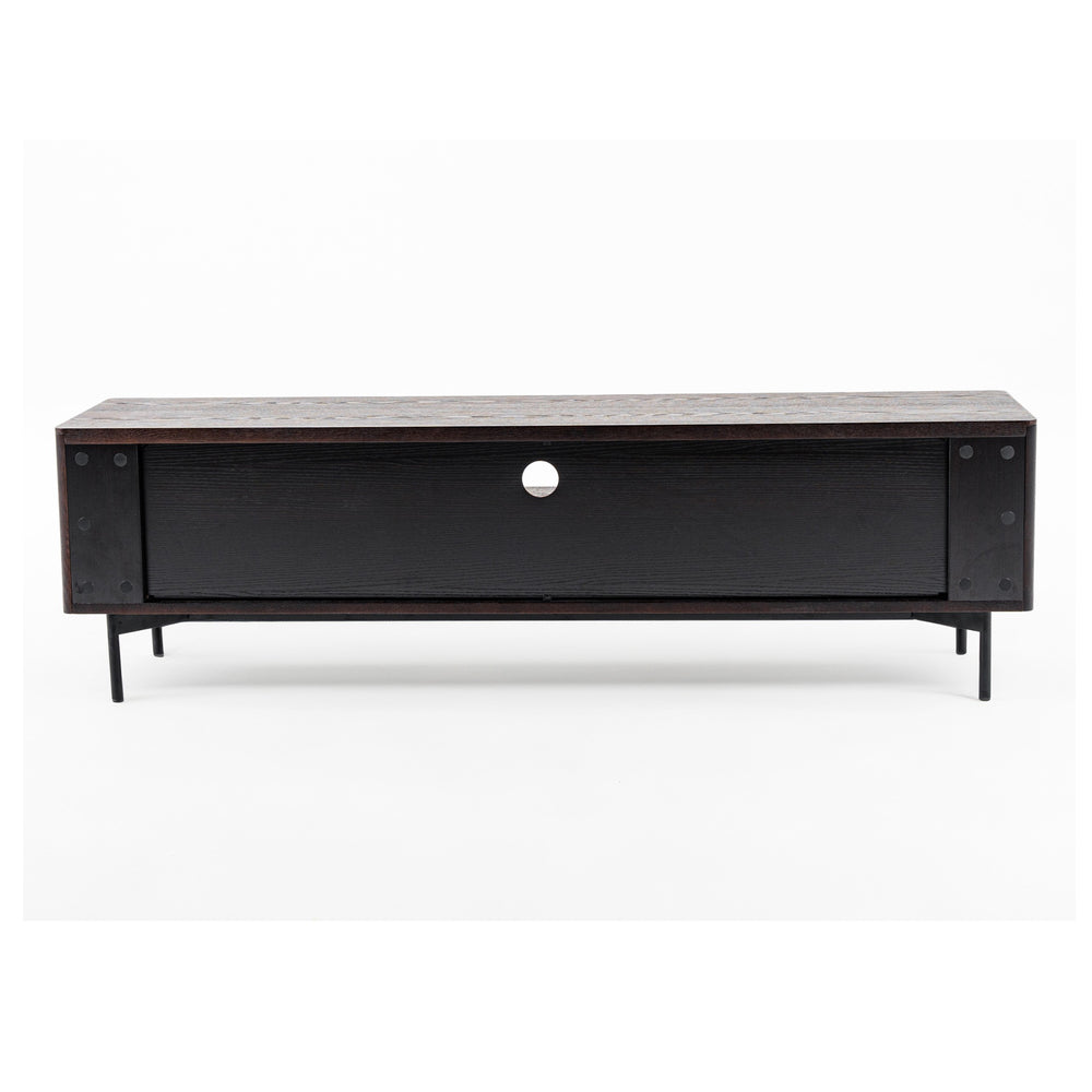 Calhoun - Modern Smoked Ash TV Stand - View 15