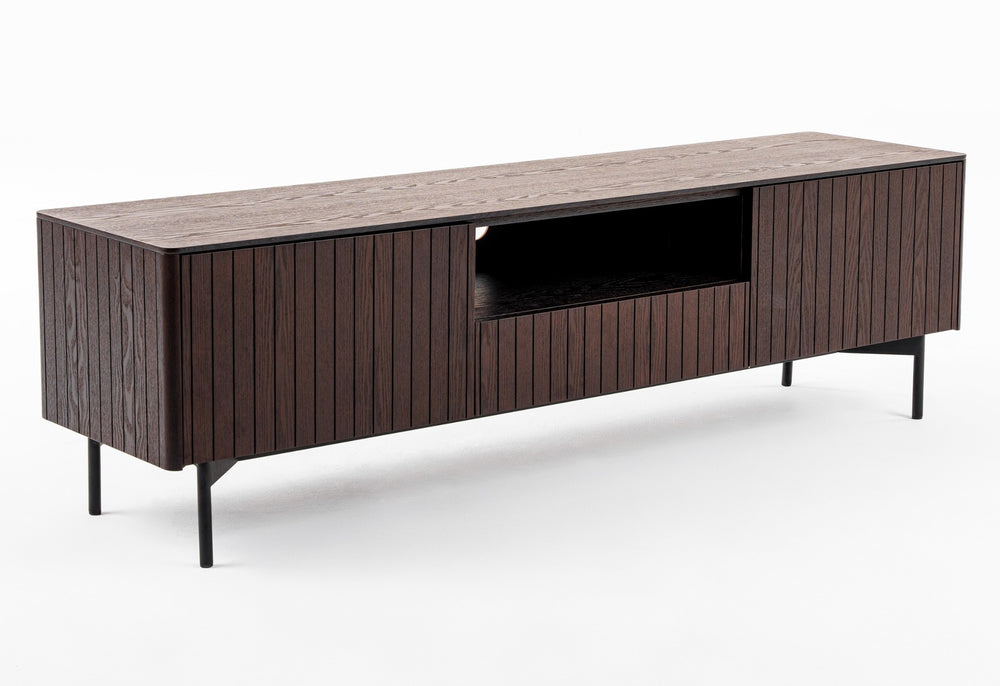 Calhoun - Modern Smoked Ash TV Stand - View 5