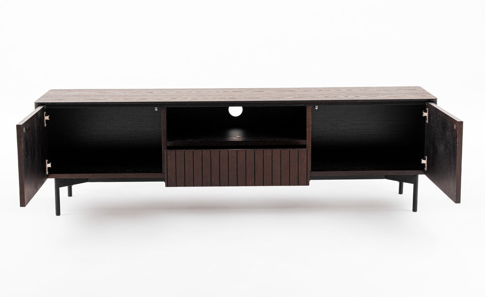 Calhoun - Modern Smoked Ash TV Stand - View 8