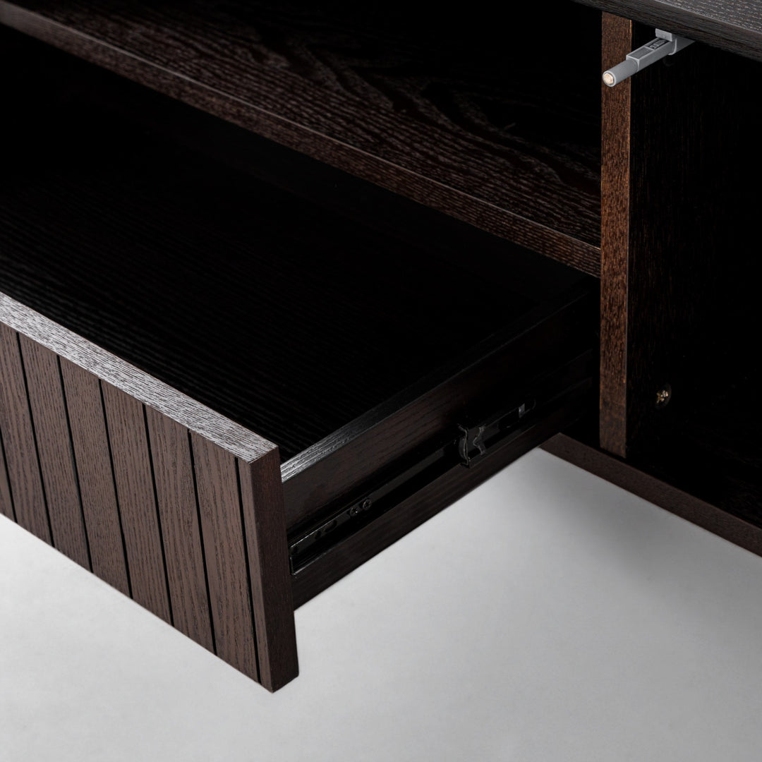 Calhoun - Modern Smoked Ash TV Stand