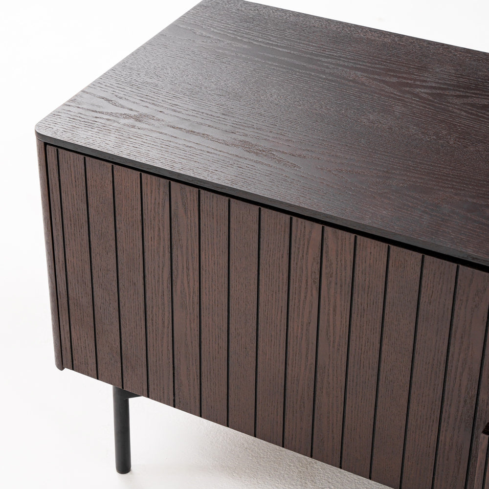 Calhoun - Modern Smoked Ash TV Stand - View 10