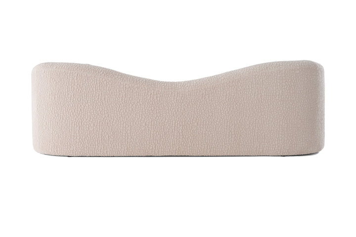 Calico - Contemporary Beige Pebble Fabric 4-Seat Sofa