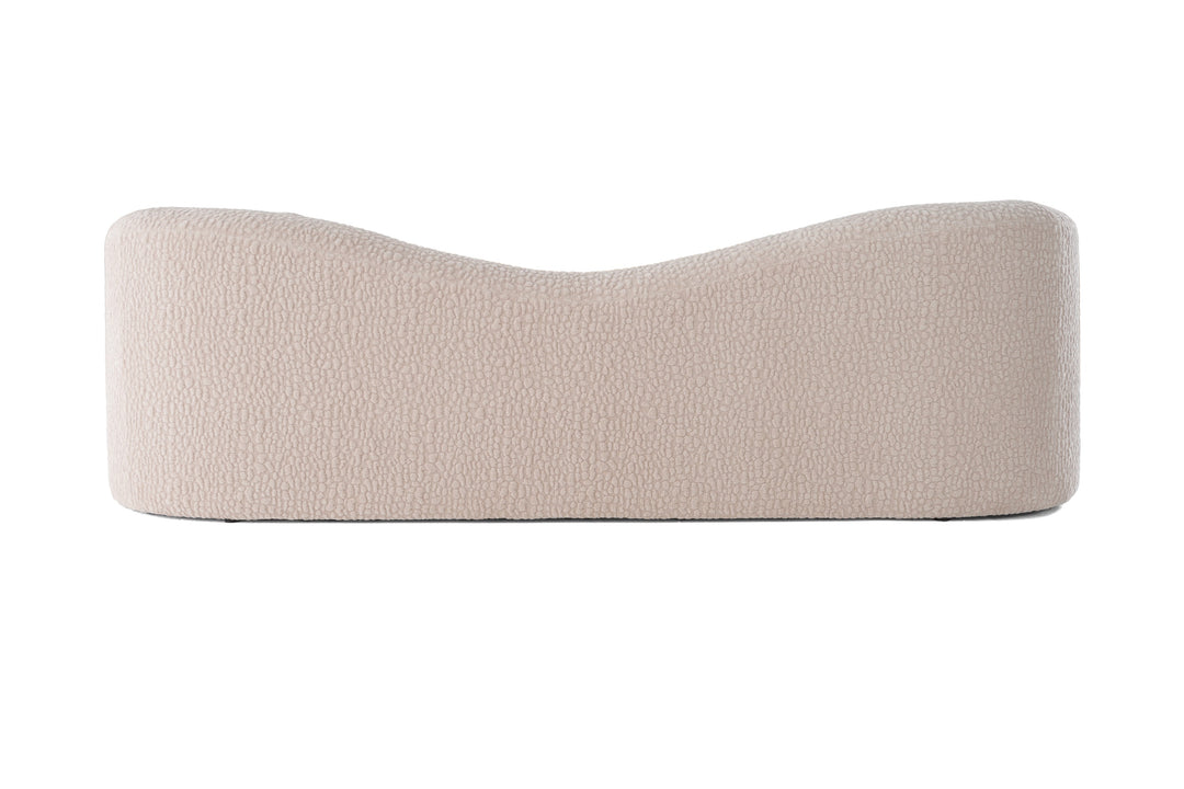 Calico - Contemporary Beige Pebble Fabric 4-Seat Sofa