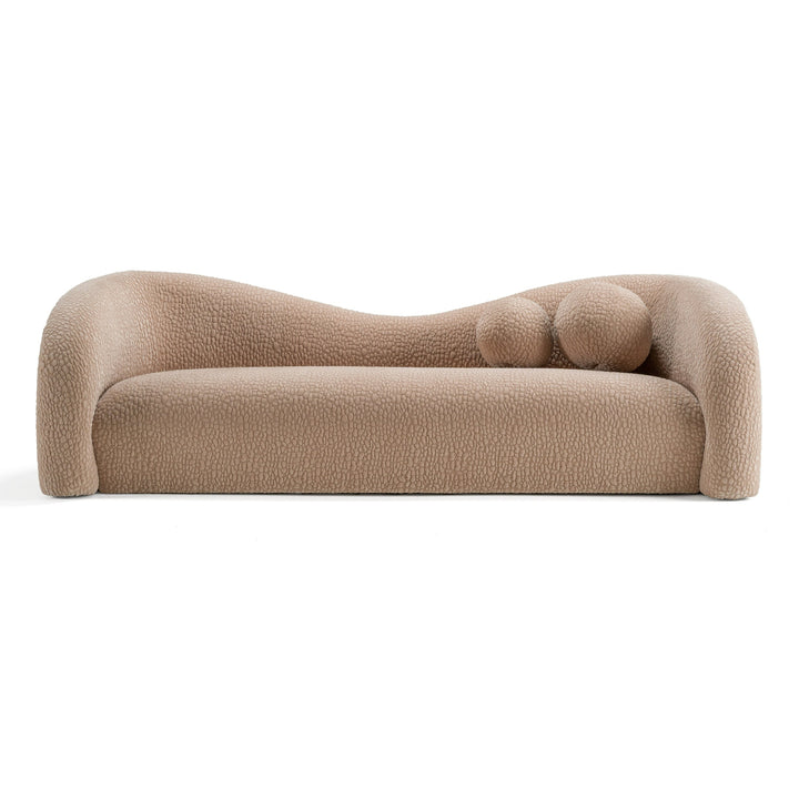Calico - Contemporary Tan Fabric 3-Seat Sofa