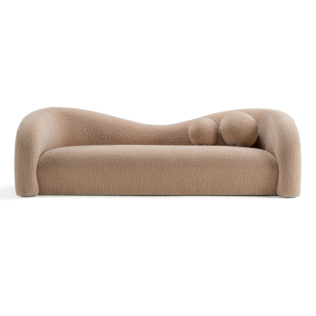 Calico - Contemporary Tan Fabric 3-Seat Sofa