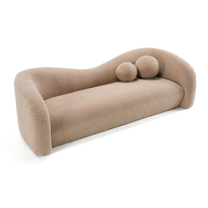 Calico - Contemporary Tan Fabric 3-Seat Sofa