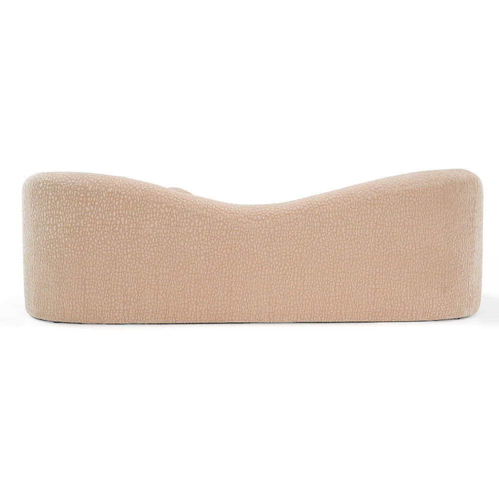 Calico - Contemporary Tan Fabric 3-Seat Sofa - View 6