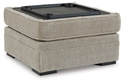 Calnita Ottoman With Storage - Beige Storage Ottoman modern furniture Contempo Furniture