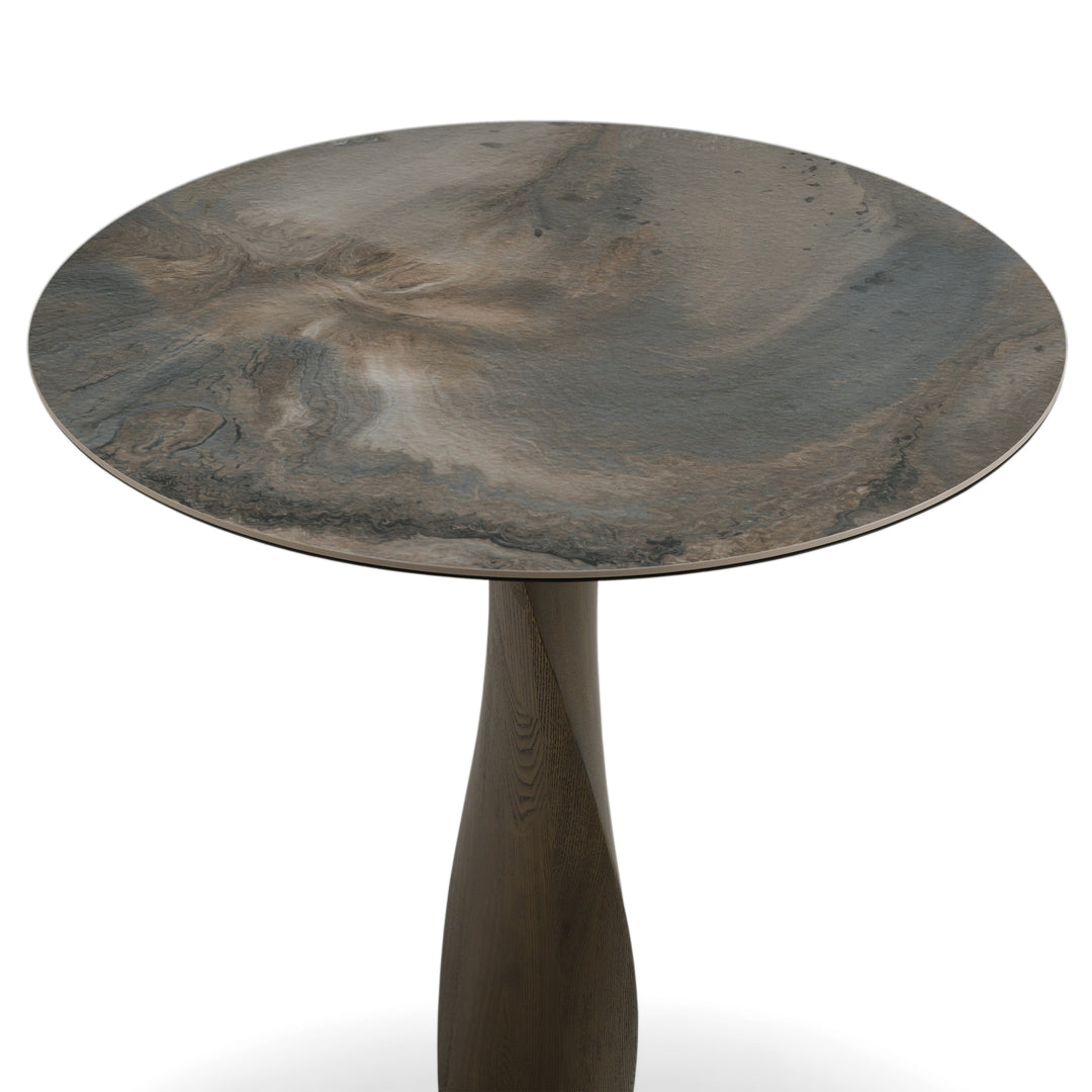 Calvary - Mid-Century Modern Ceramic  Walnut Bar Table